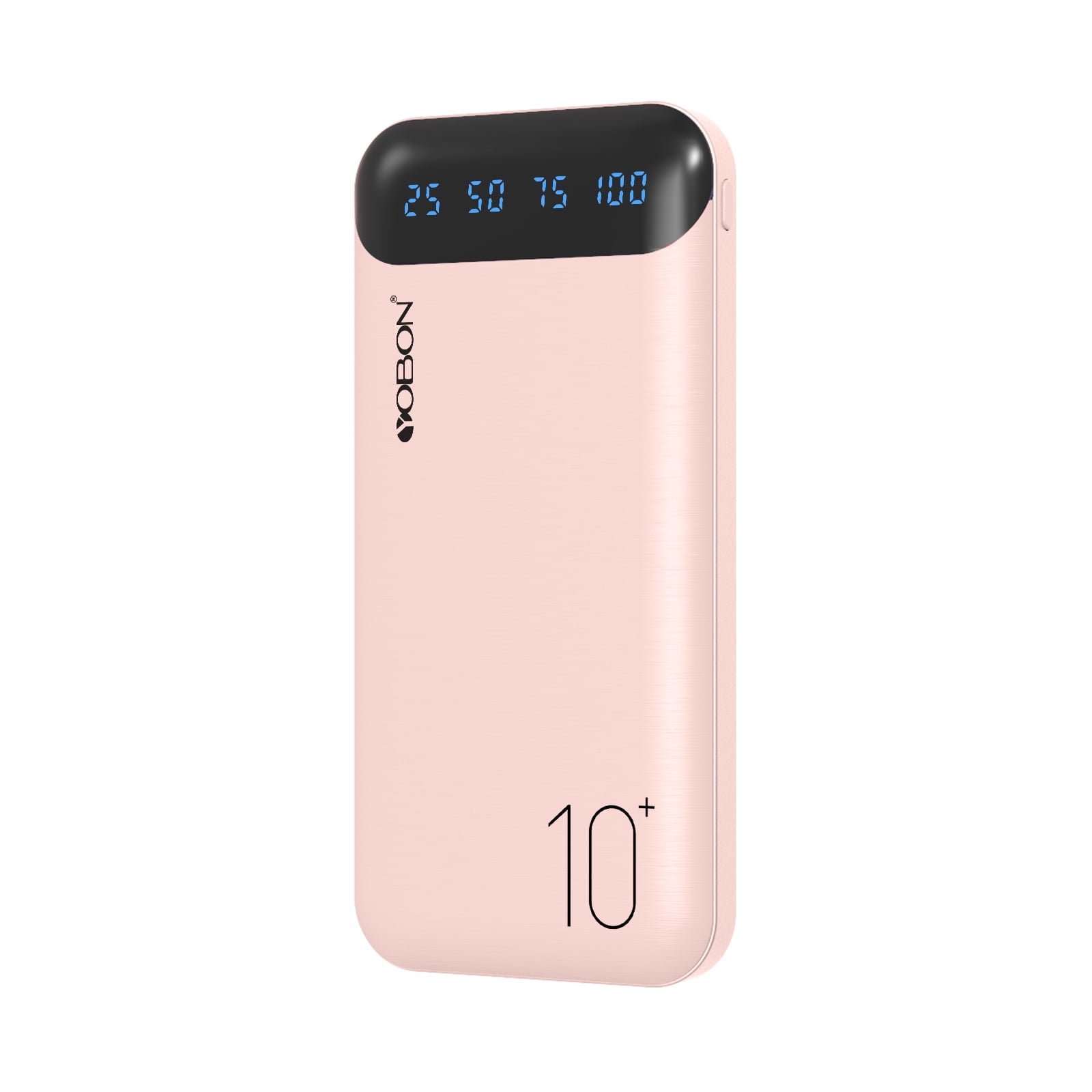 10000mAh Portable Charger JONKUU Power Bank, PD 22.5W 2USB, Type-C, Micro USB, LED Digital Display, Pink