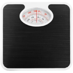 AMERICAN WEIGH SCALES Mechanical Bathroom Scale for Body Weight, Analog Scale, Anti-Skid Surface, 286 lbs
