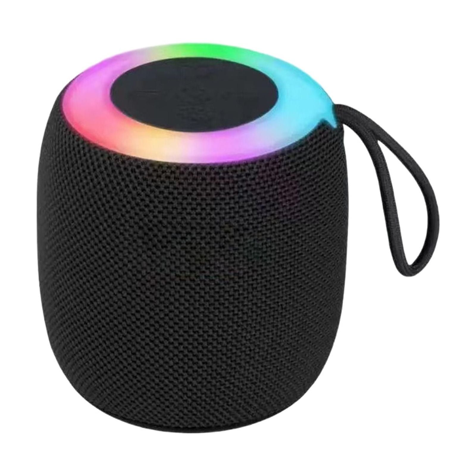 Black Mini Bluetooth Speaker With Heavy Bass For Desktop And Car Use With Compact Size And Rich Sound