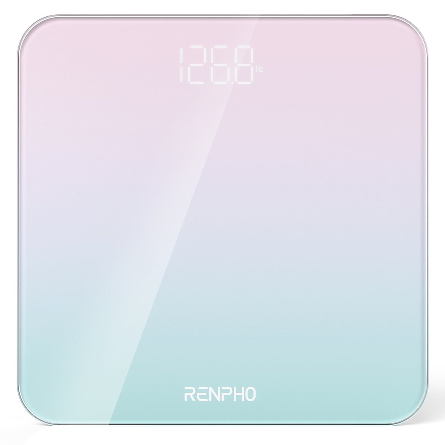 RENPHO Digital Body Weight Scale Experience the Stunning Gradient Pink-Green, Precise & Stylish