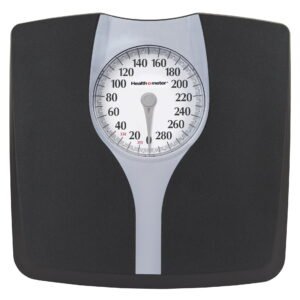 Health O Meter Dial Bathroom Scale, Black