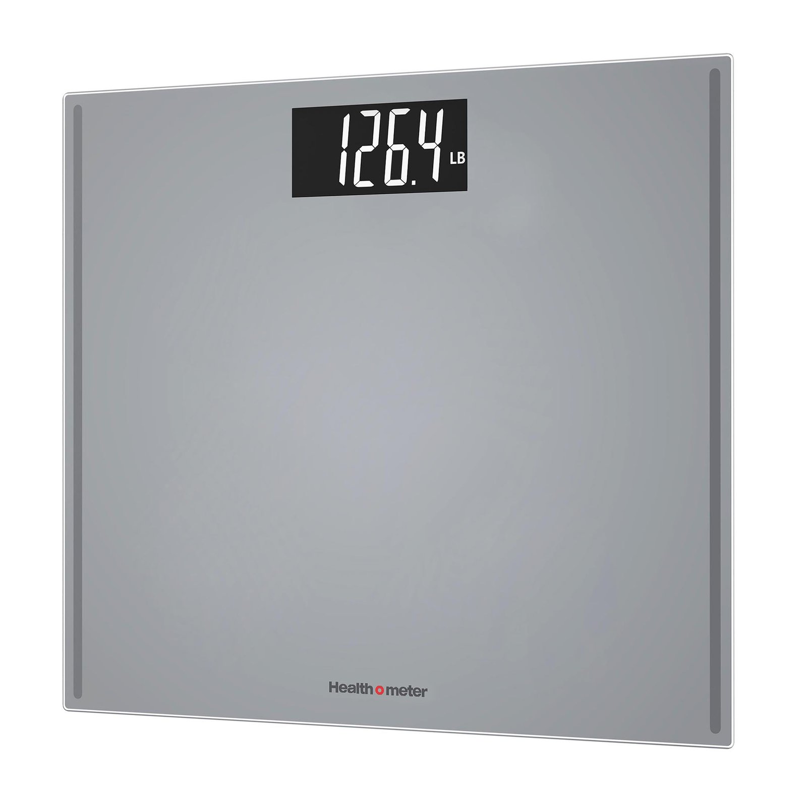Health o meter Extra Wide Platform Digital Bathroom Scale with Advanced Technology, 500 lb Capacity, Grey