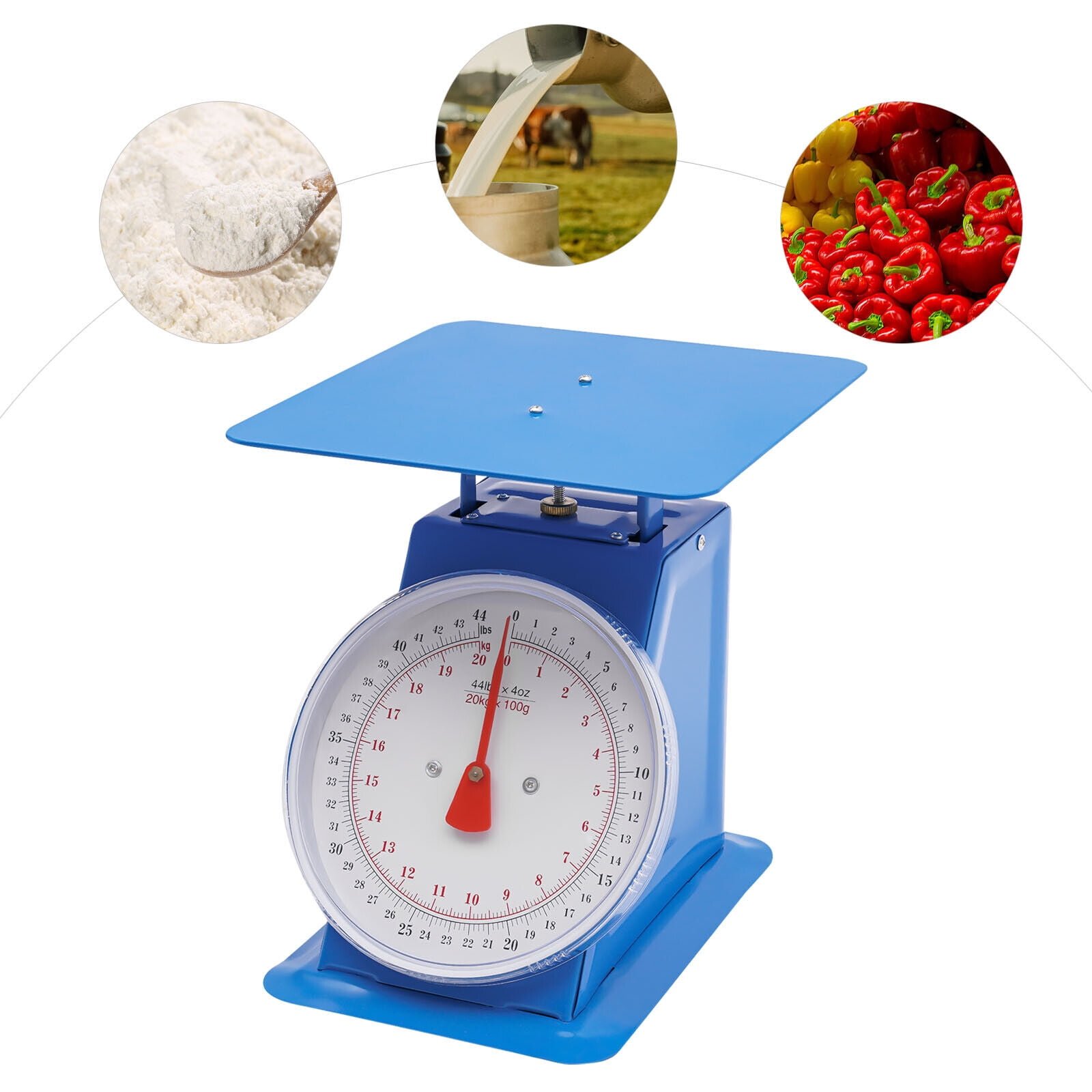 Industrial Dial Scale Heavy Duty Portion-Control Mechanical Scale Dial Scale Used in Home Kitchens, Small Shops, Food Markets, etc