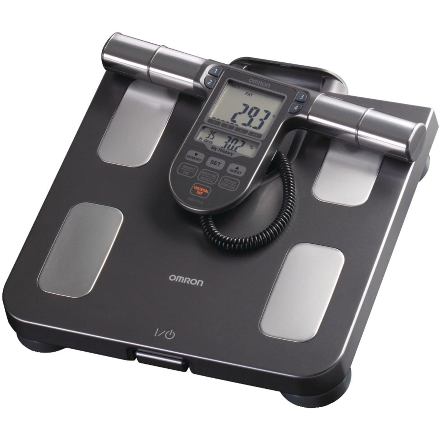 Omron Full-Body Composition Monitor Black Bathroom Scale
