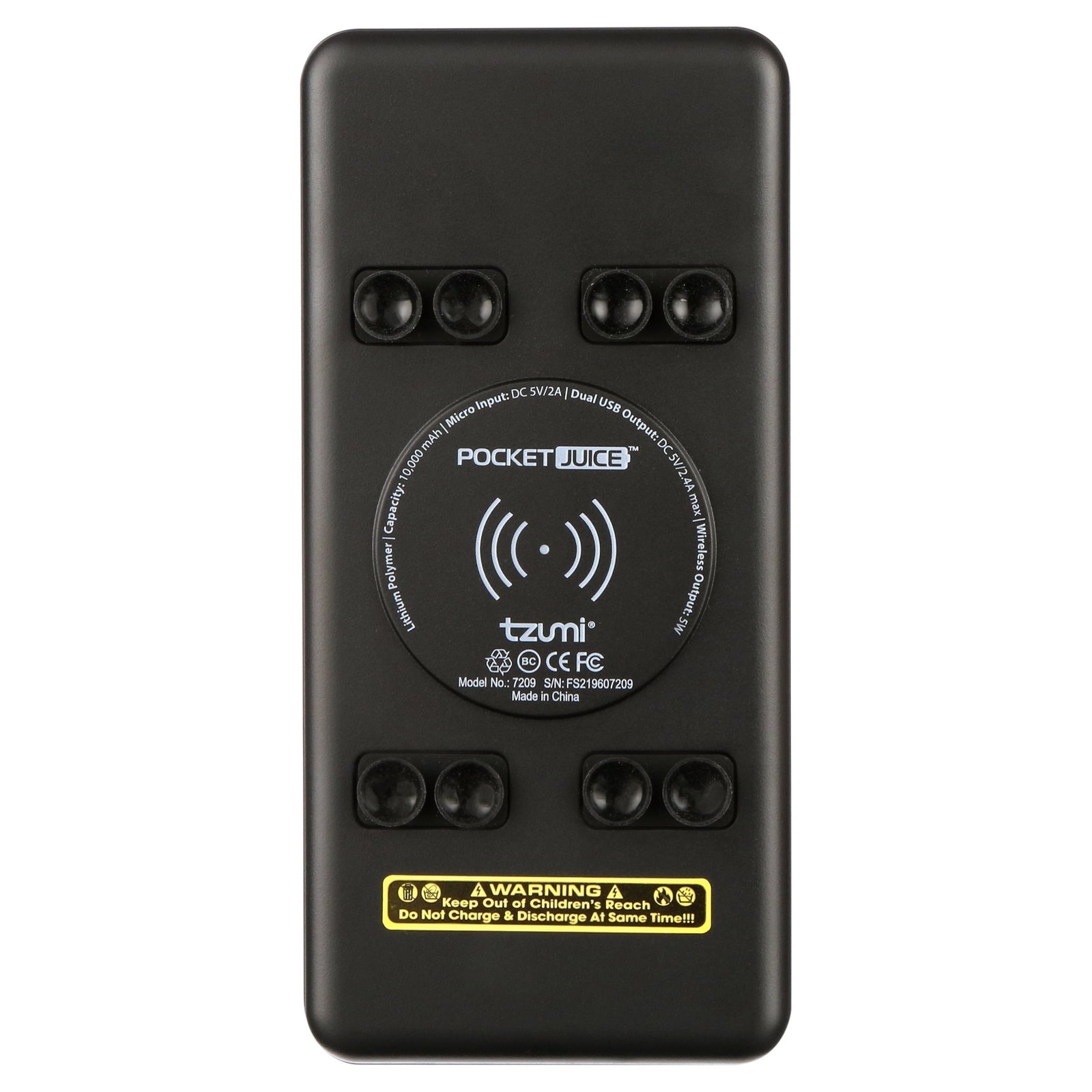 Pocket Juice Wireless Plus 10K Power Bank – 3-in-1 10,000mAh Portable Charger with High-Speed Wireless Charging