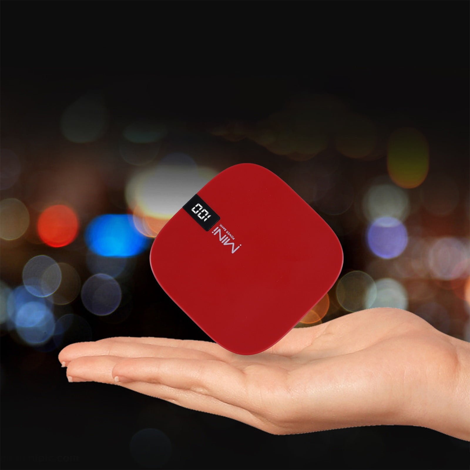 Portable Charger Power Bank 10000mAh With USB Input & 2 Output Backup Charging External Battery Pack For Smart Phone, Tablet Etc