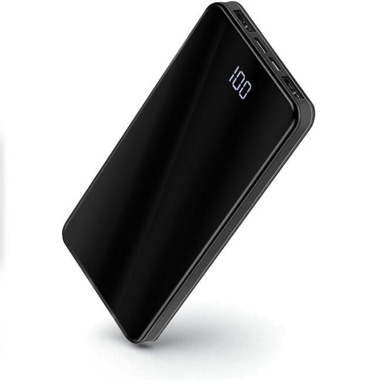 Portable Power Bank Fast Cell Phone Battery Charger, Black