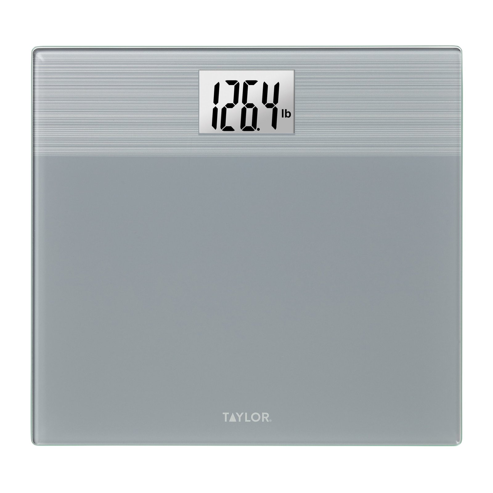 Taylor 550 LB Capacity Wide Body Glass Digital Bath Scale in Grey
