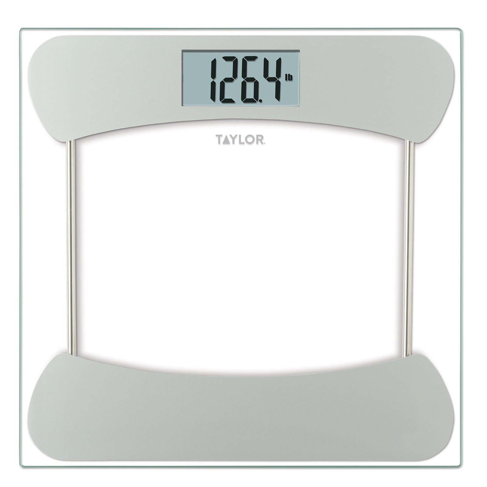 Taylor Digital Clear Glass Stainless Steel Scale with 400 lb Capacity