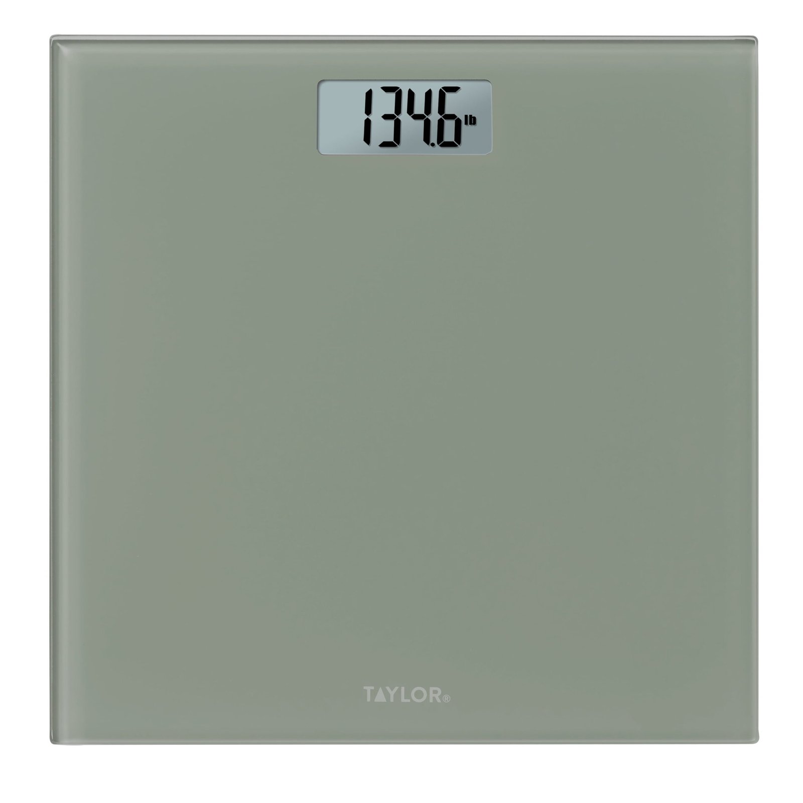 Taylor Glass Digital Bathroom Weight Scale with Sage Finish