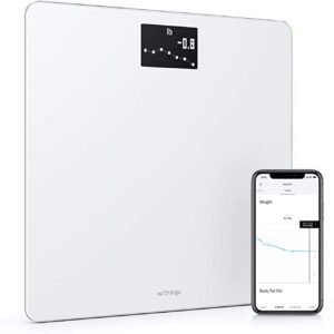 WITHINGS Body — Digital Wi-Fi Smart Scale with Automatic Smartphone App Sync, BMI, Multi-User Friendly, with Pregnancy Tracker & Baby Mode