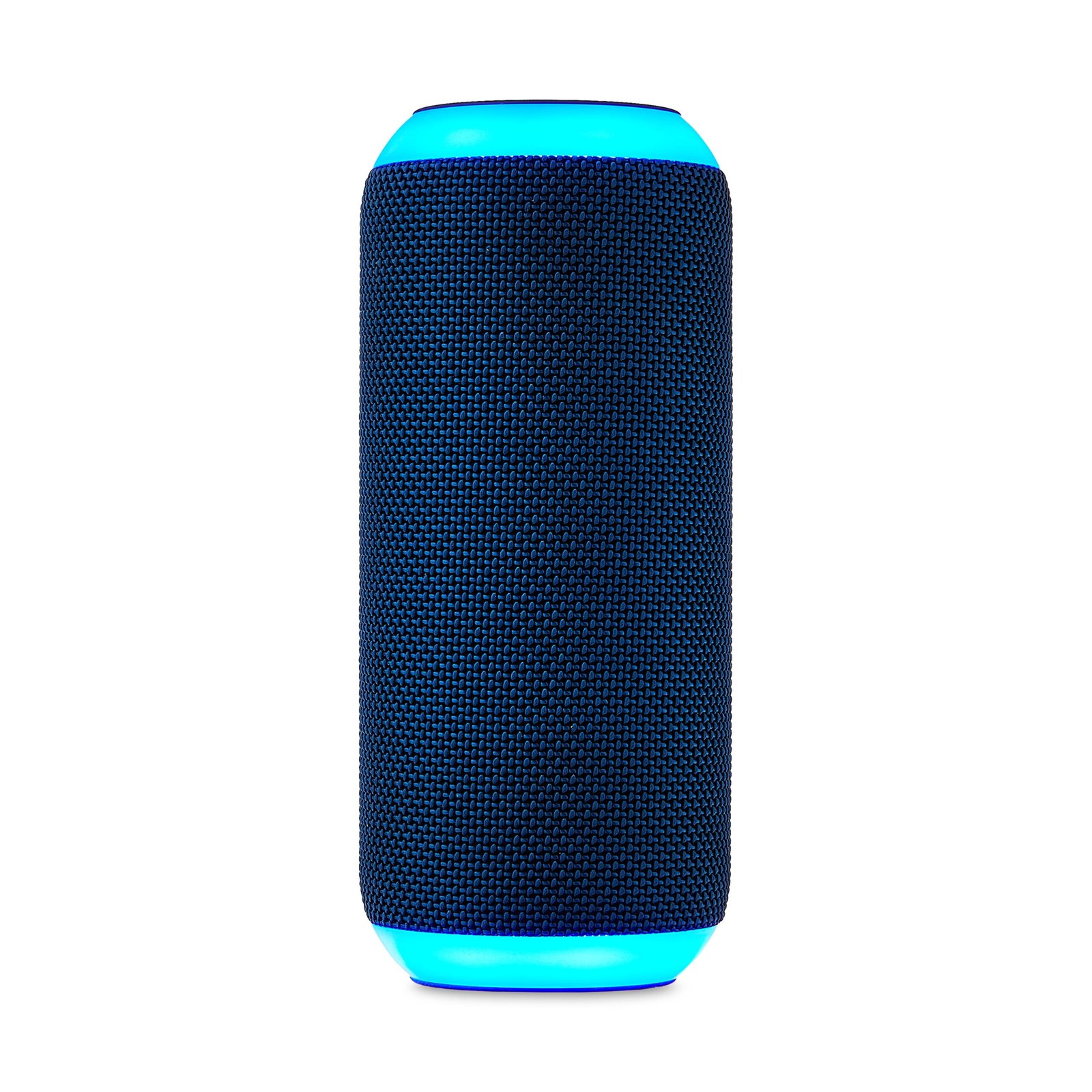 onn Medium Rugged Speaker with Bluetooth Wireless Technology and LED Lighting, Navy