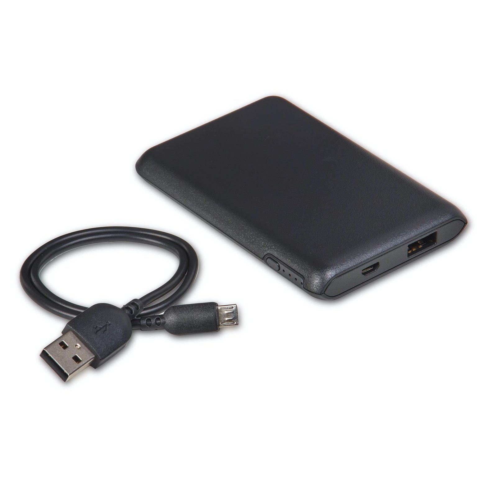 onn 4,000 mAh Portable Battery, Micro-USB and USB ports, Black - Compatible with iPhone, Samsung Galaxy, Note, Pixel Devices, iPad, Airpods and more